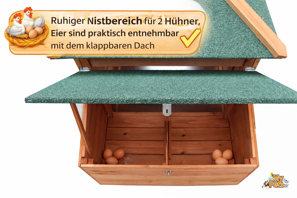 Hühnerhaus AGNES PREMIUM Hühnerstall Kleintiergehege Hühner Geflügelstall Stall