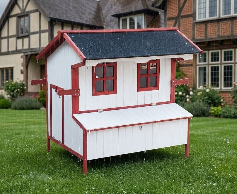Hühnerhaus BERTA XXL Hühnerstall Kleintiergehege Hühner Geflügelstall Stall