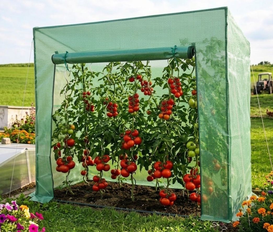 GREENPRO XXL Gewächshaus Treibhaus Frühbeet Foliengewächshaus Tomaten