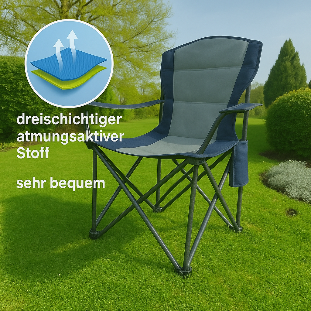 XL Campingstuhl VENEZIA Faltbar Camping Klappstuhl Stuhl Regiestuhl Faltstuhl