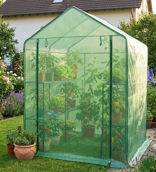 Gewächshaus GREENHOUSE XL Frühbeet Treibhaus Frühbeet Foliengewächshaus Tomaten