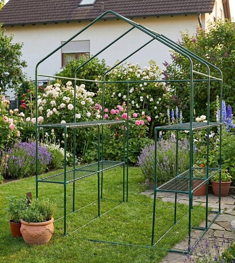 Gewächshaus GREENHOUSE XL Frühbeet Treibhaus Frühbeet Foliengewächshaus Tomaten