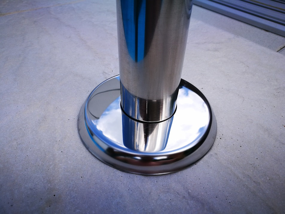 Innenliegende Poolleiter EASY Edelstahl Einbauleiter Leiter Pool Treppe