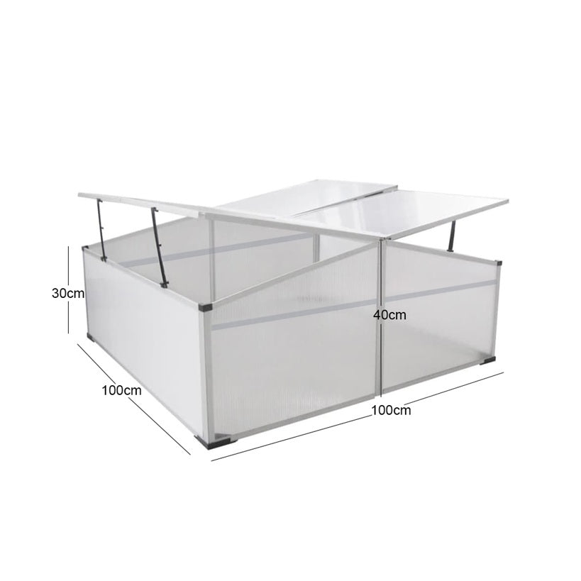 Aluminium Frühbeet PLANTBOX XXL Frühbeetkasten Gewächshaus Treibhaus