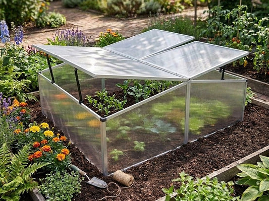 Aluminium Frühbeet PLANTBOX XXL Frühbeetkasten Gewächshaus Treibhaus