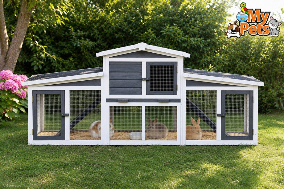 Hasenstall NEW RABBIT XXL Kleintiergehege Kaninchenstall Käfig Hase Stall Gehege