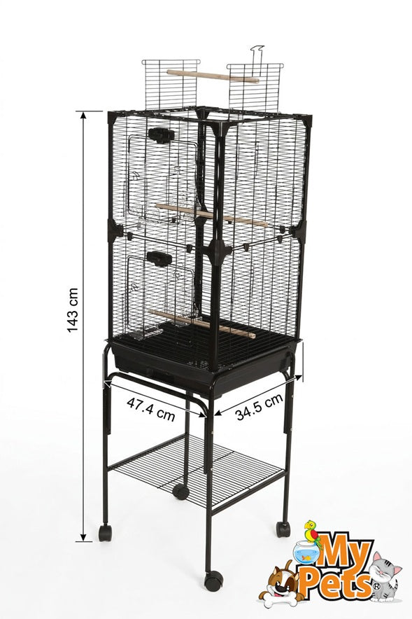 Vogelvoliere RUBY XL Vogelkäfig Metall Voliere Vogelhaus Käfig Vogel Papagei