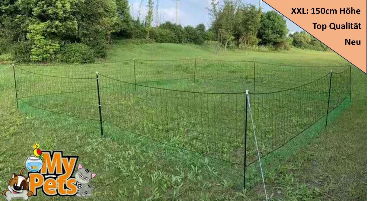 XXL Geflügelnetz 150cm Hühnernetz Hühnerzaun Tür Geflügelzaun Zaun Hühner Netz