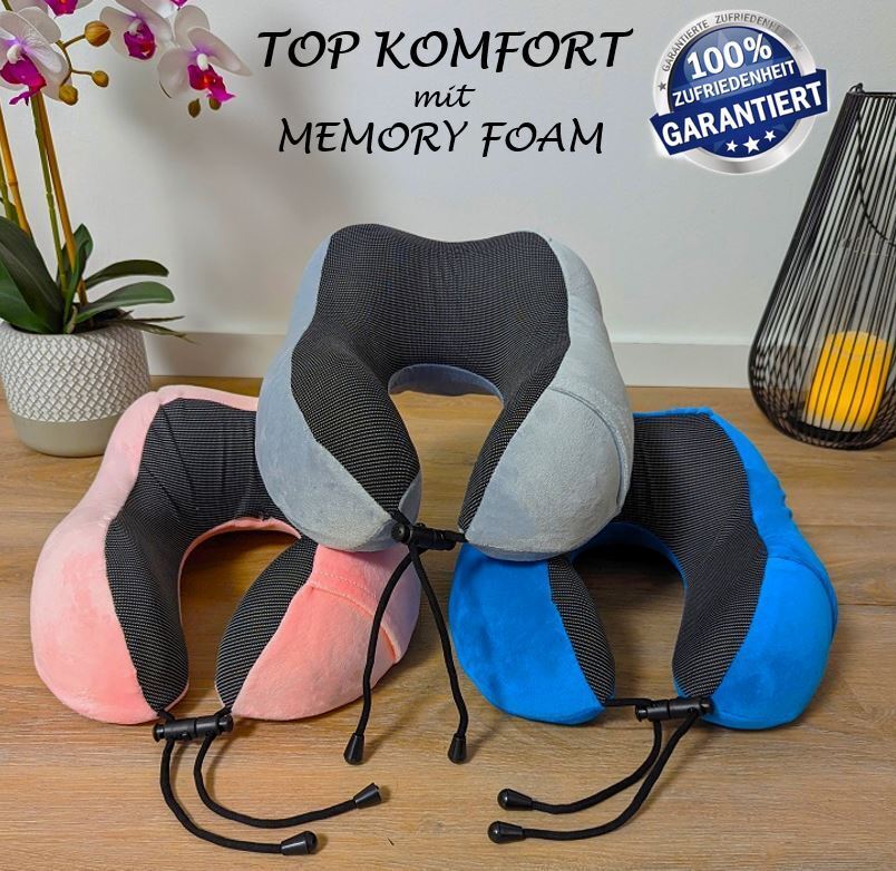 Peelanmall Nackenkissen Mit Memory Foam - Ergonomische Nackenstütze Für Büro & Reise