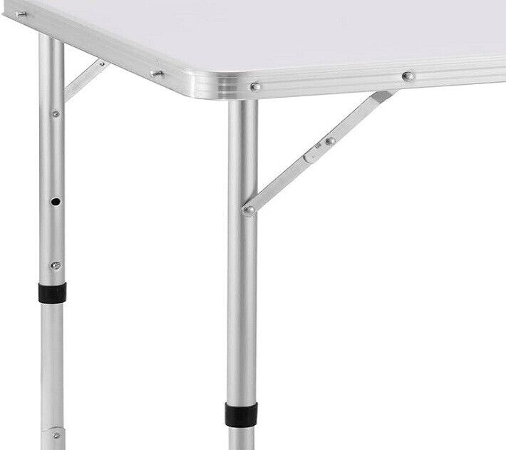 Campingtisch COMPACT Weiß Klapptisch klappbarer Gartentisch klappbar T – bruka24