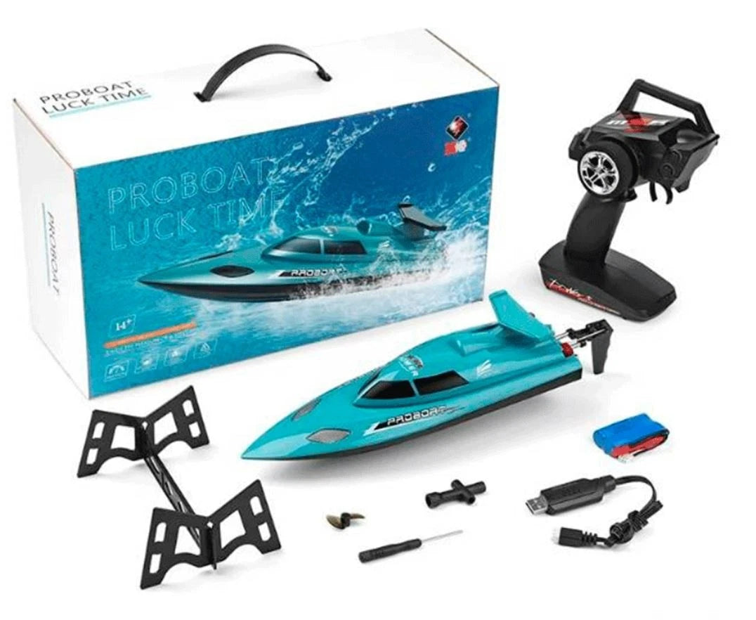 RC 2,4 Ghz. Speedboot BARRACUDA X2 ferngesteuertes Schiff Boot Rennboot RTR