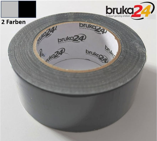 POWER-FIXX Panzertape Schwarz & Silber Gewebeband Gewebeklebeband Klebeband