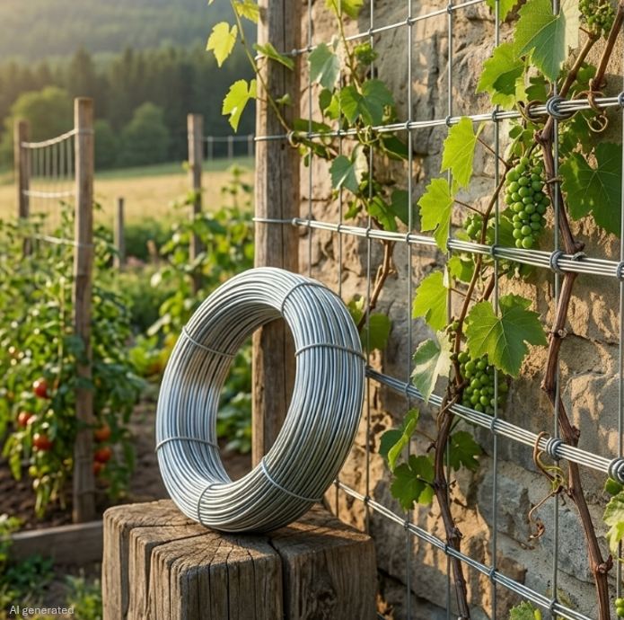 Spanndraht 3 mm verzinkt Gartenzaun Maschendrahtzaun Bindedraht Draht Weidezaun