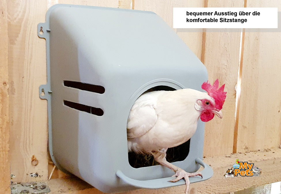 Hühnernest Legenest Kunststoff Abrollnest Eierbox Geflügel Hühner Wand Nest