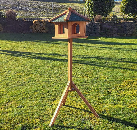 Vogelhaus PIEPMATZ mit Ständer Vogelfutterhaus Futterhaus Vogel Haus Holz