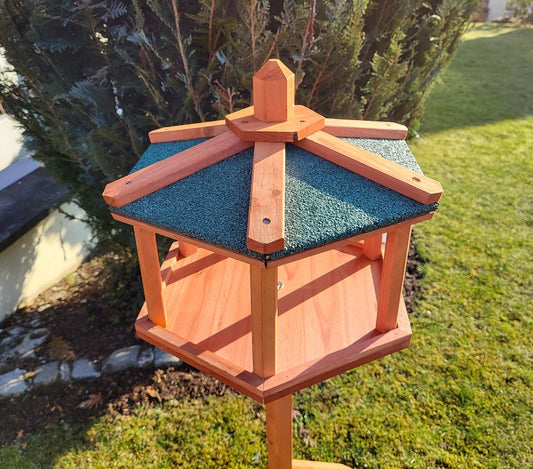 Vogelhaus ZILLERTAL mit Ständer Vogelfutterhaus Futterhaus Vogel Haus Holz